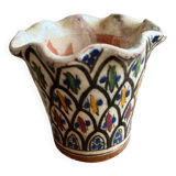 Ancien petit vase signé Kabyle, Berbère. Afrique Du Nord, 1ère Moitié XXème