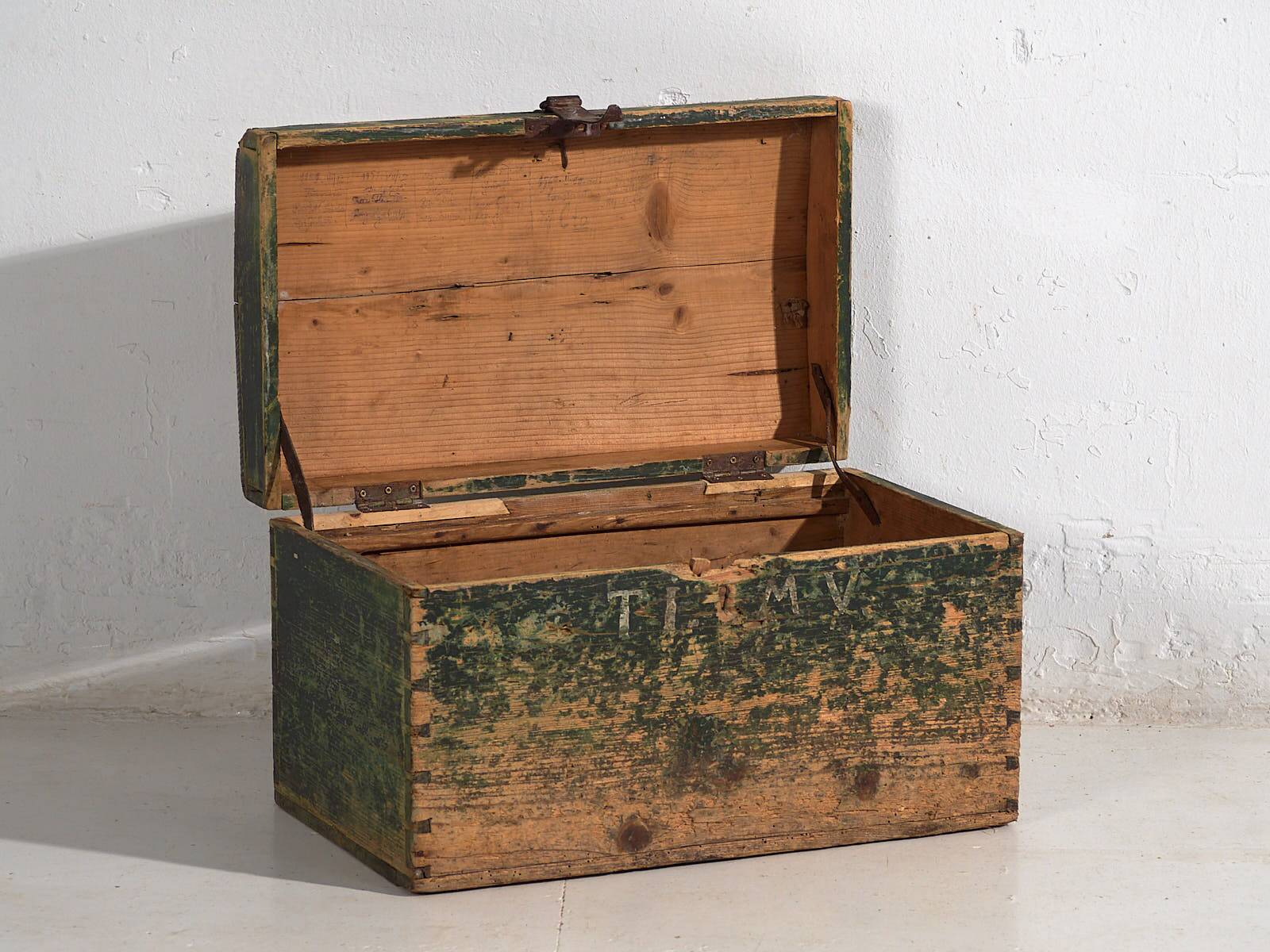 Old green chest (c.1920) #70