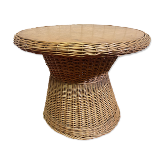 Wicker coffee table