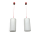 Italian opaline glass pendant light from the mid-century, 1960s, set of 2.