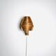 Mounted Pine Veneer Conical Wall Lamp By Hans-Agne Jakobsson For Markaryd, Sweden 1960S