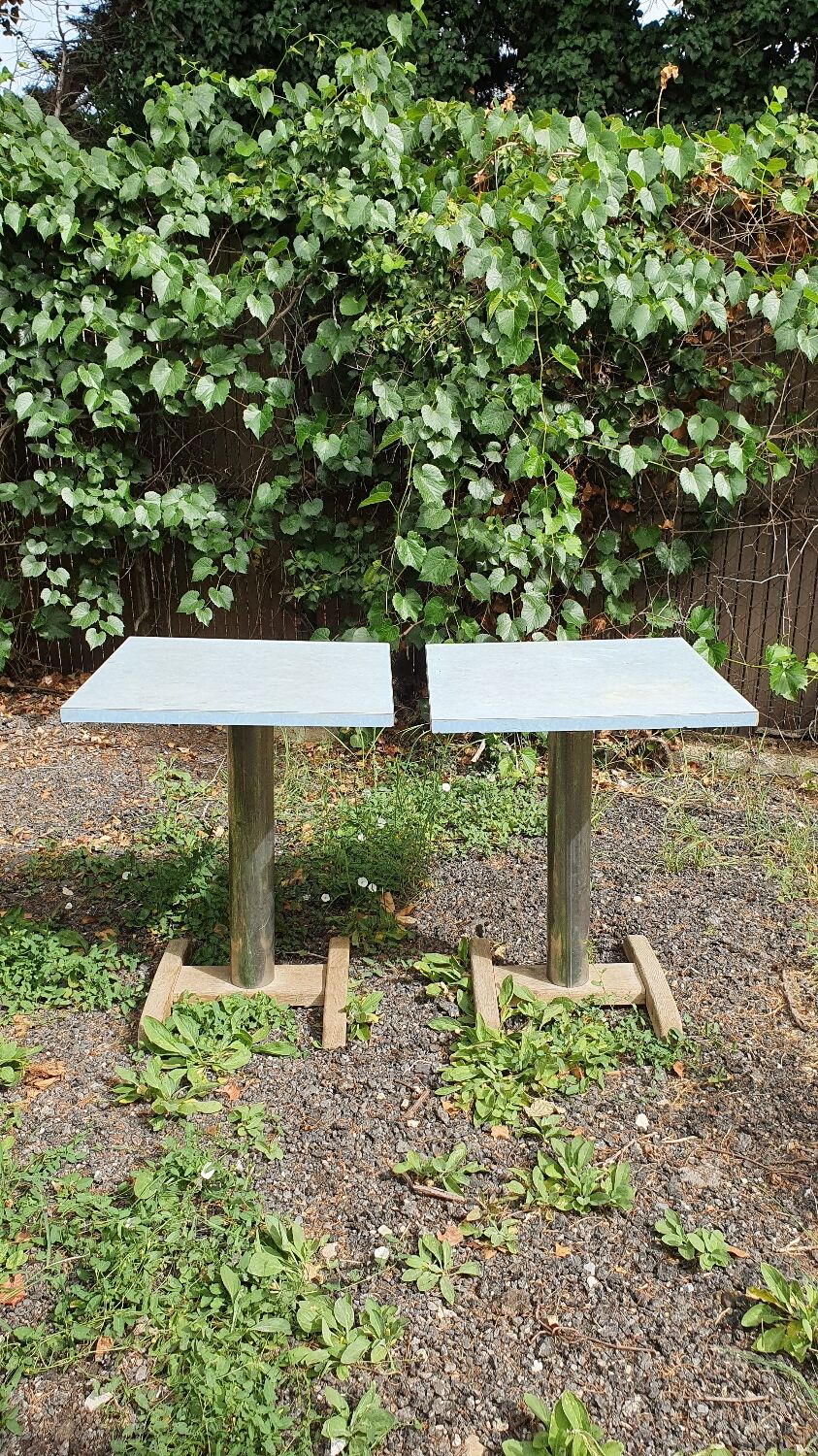 Pair of bistro tables