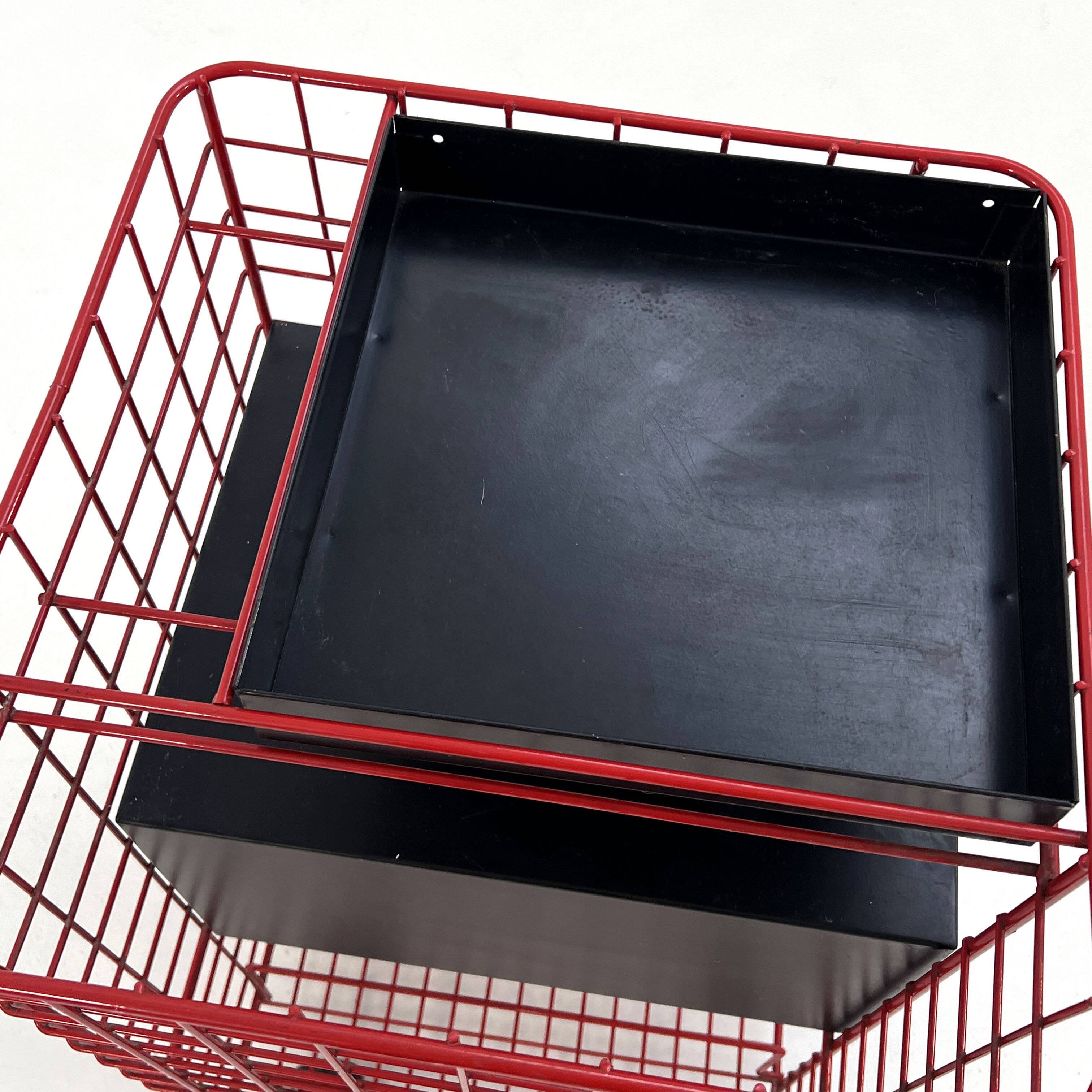 Office furniture on wheels with metal drawers, 1980s