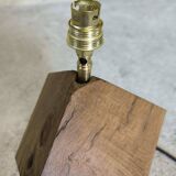 Vintage table lamp in solid oak