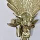 Mid Century Swedish Brass Sconce for two candles