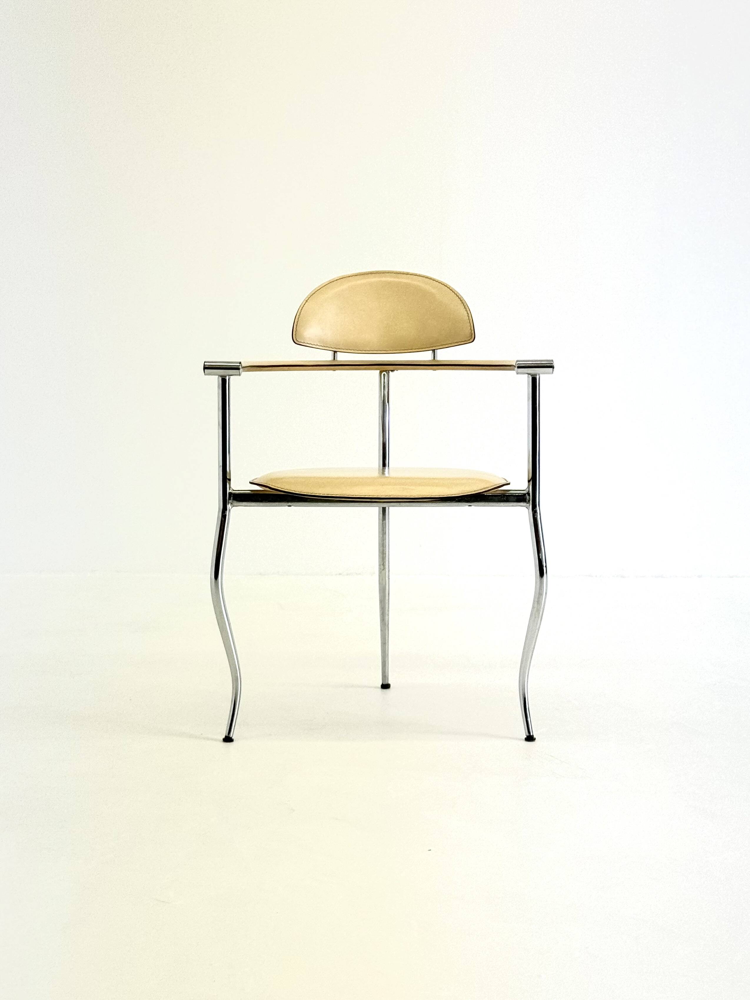 Set of yellow Marilyn Stiletto dining chairs Arrben Italy