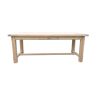 Table de ferme un tiroir en merisier bois brut