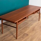Retro Teak 1960s Danish Midcentury Long Coffee Table