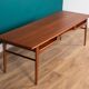Retro Teak 1960s Danish Midcentury Long Coffee Table