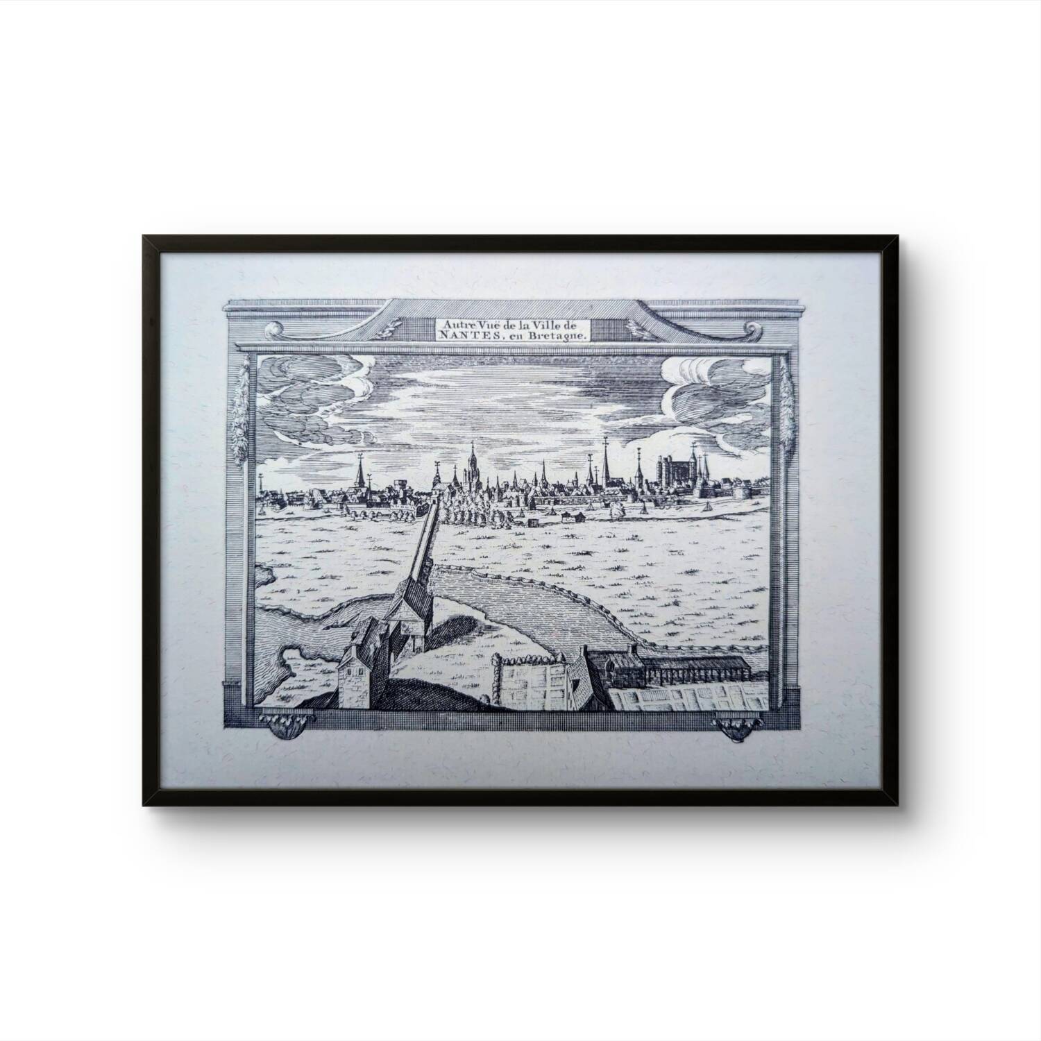 Printed in 1970, engraving from Nantes.