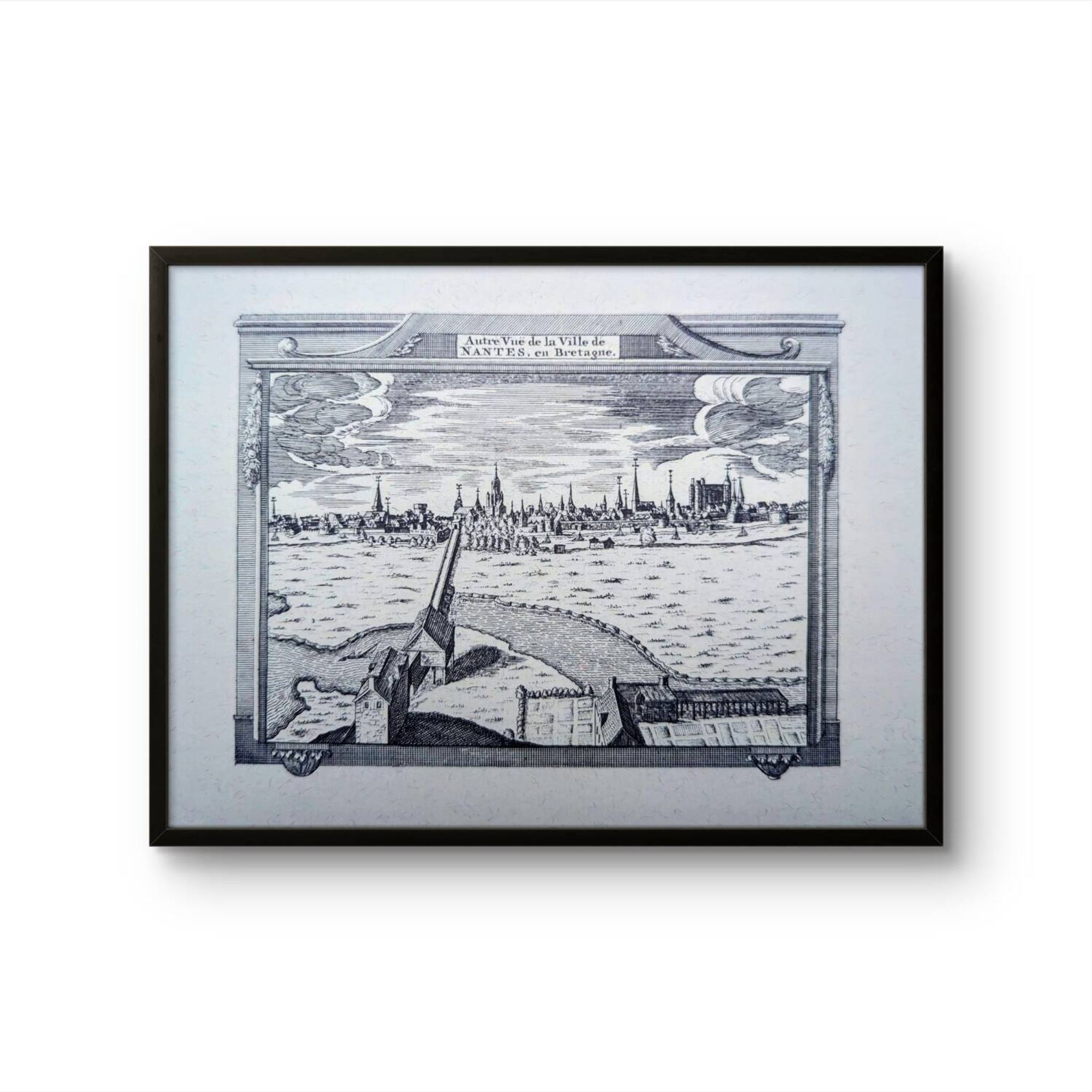 Printed in 1970, engraving from Nantes.