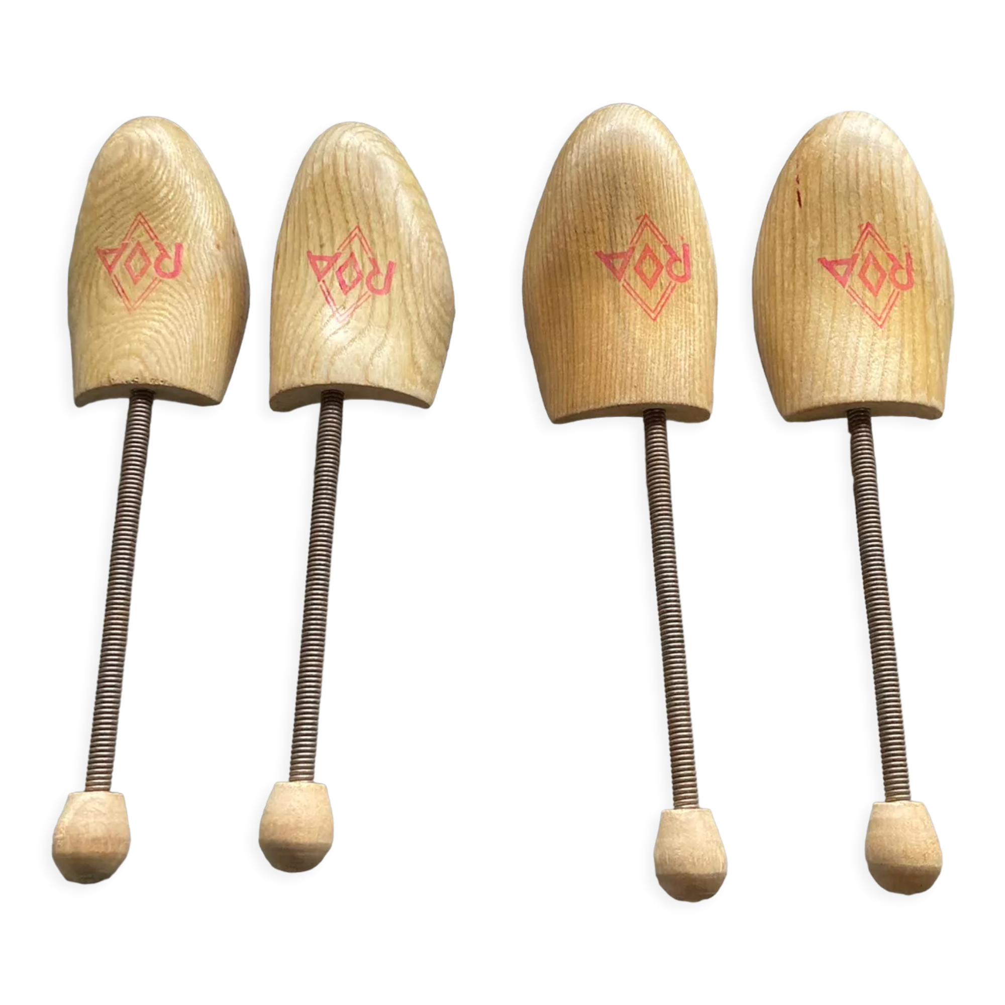 Set of 2 pairs of old shoe trees