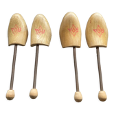 Set of 2 pairs of old shoe trees