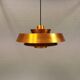 A mid-century Danish hanging lamp in copper by Jo Hammerborg for Fog & Mørup.