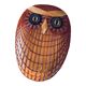 Vintage owl wicker mask or wall totem