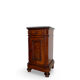 A pair of antique walnut bedside tables from the 1890s.