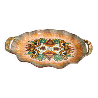 Large earthenware dish by Paul and Maurice FOUILLEN