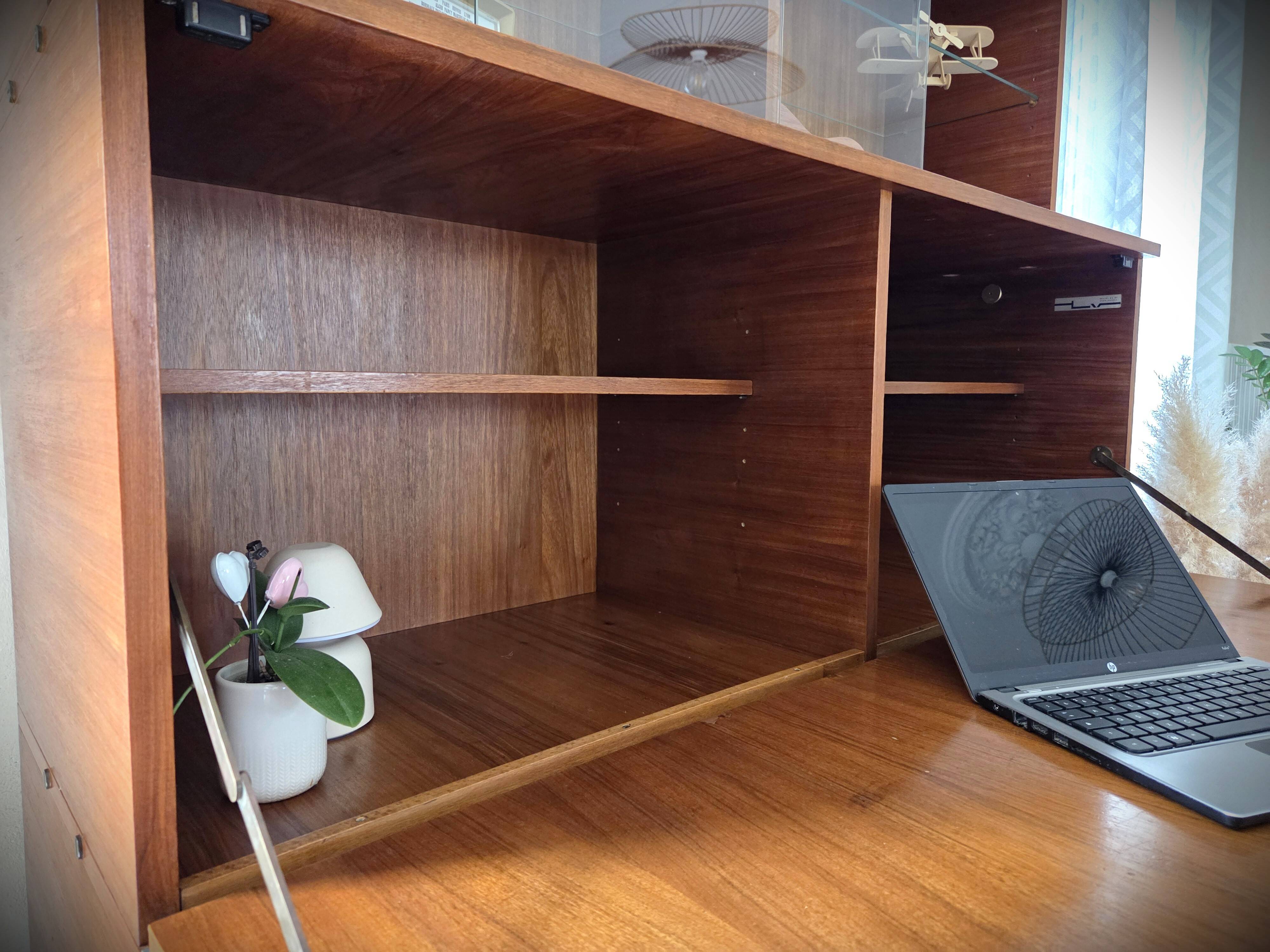 Buffet secrétaire en teck scandinave André Monpoix