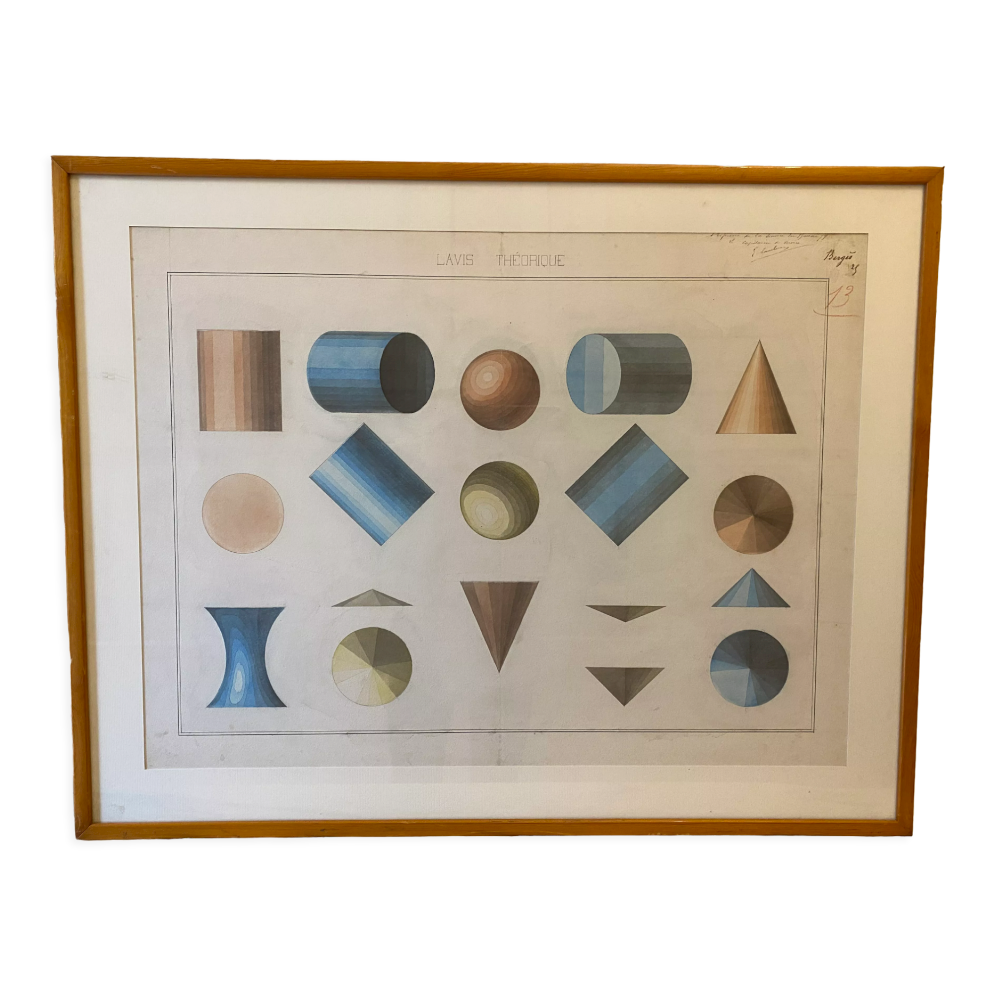 Colorful architect drawing