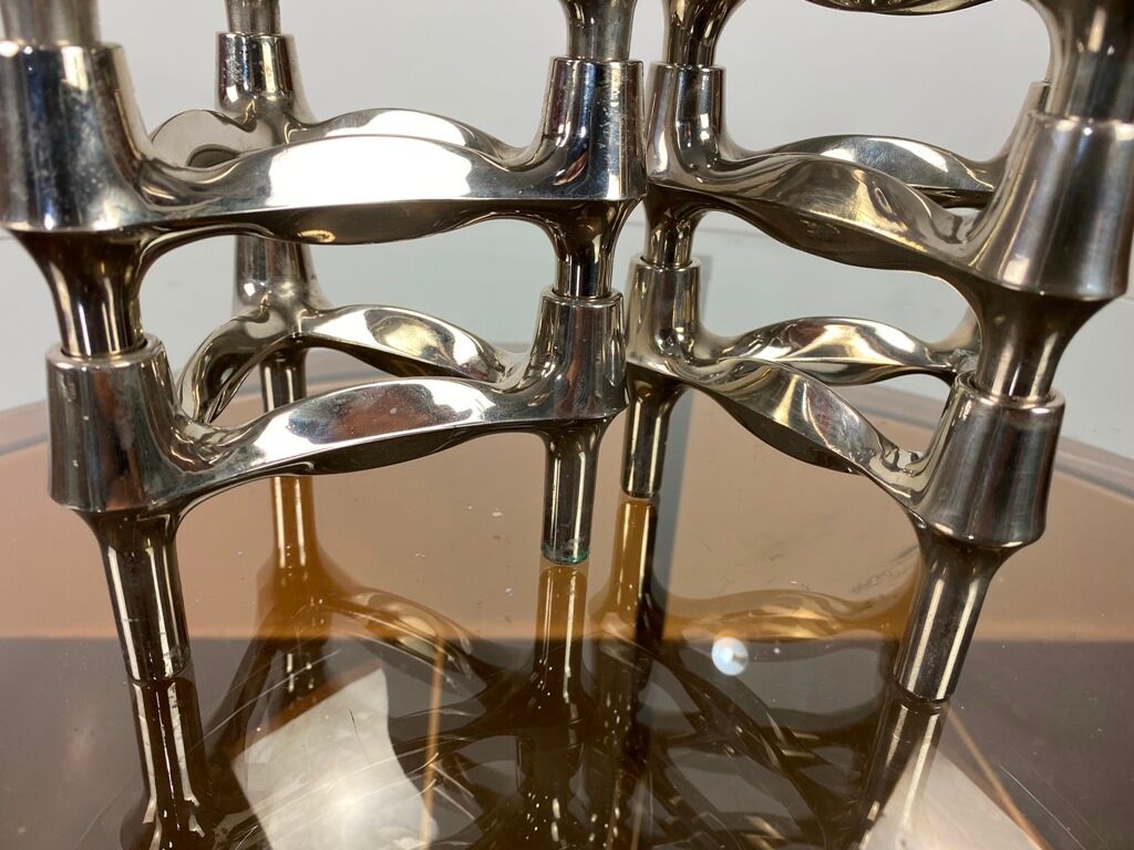 Lot of 6 BMF Nagel modular candlesticks 1970