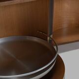 Set of Round Wooden Dry Bars by Mario Sabot, Italy 1970s