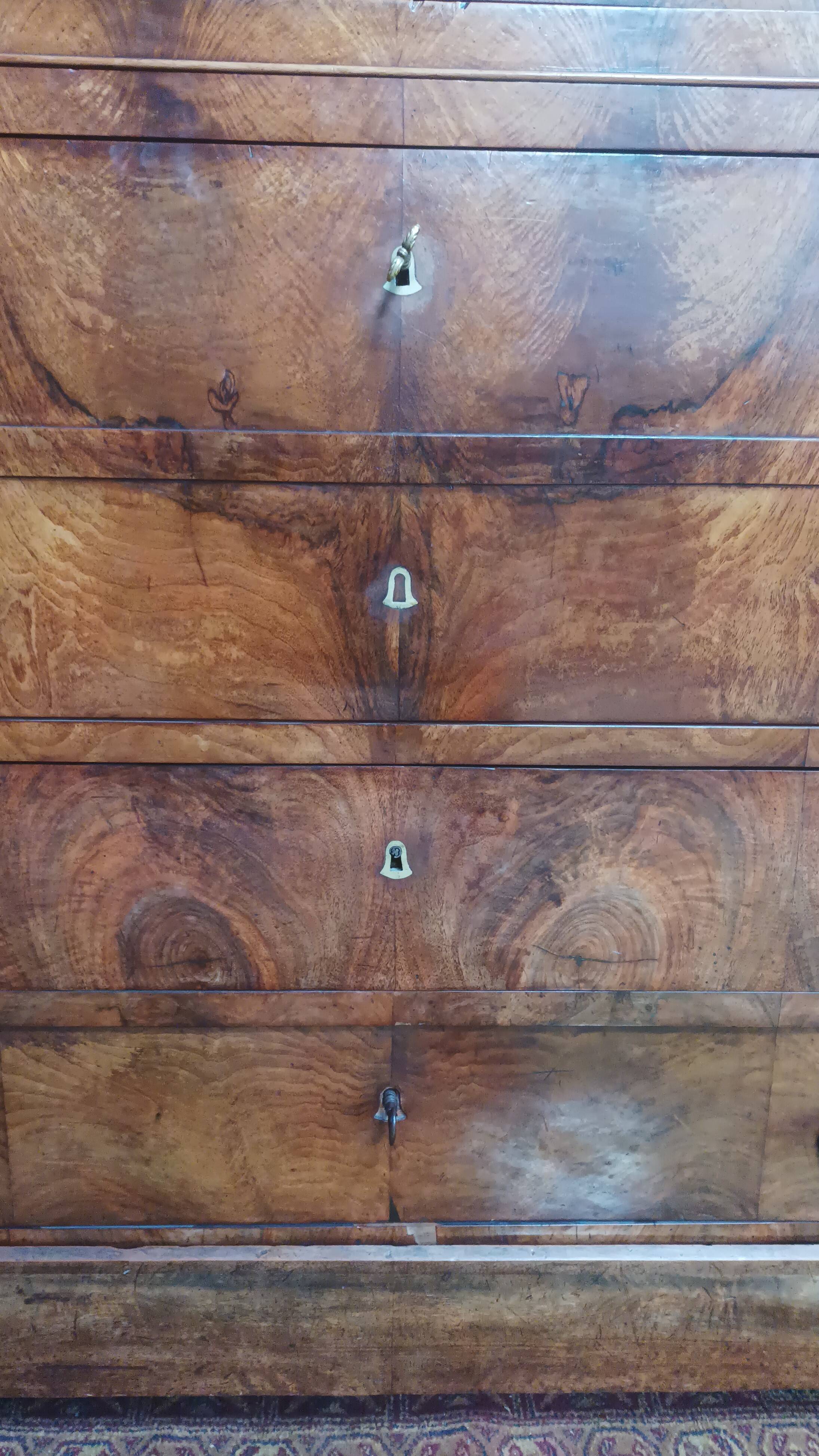 Charles X period chest of drawers