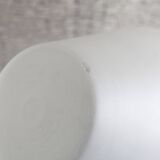 Lampe de table vintage en verre blanc