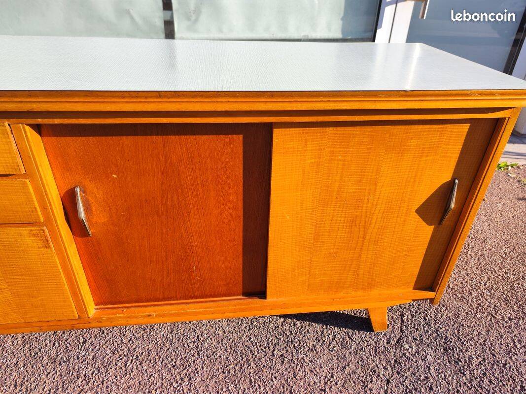 Buffet vintage bois formica