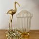 Vintage art deco globe table lamp in frosted glass