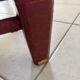 Vintage Spanish low chair in painted wood and straw (Majorca Andalusia)
