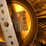 Wall light flower cob in vintage gold metal