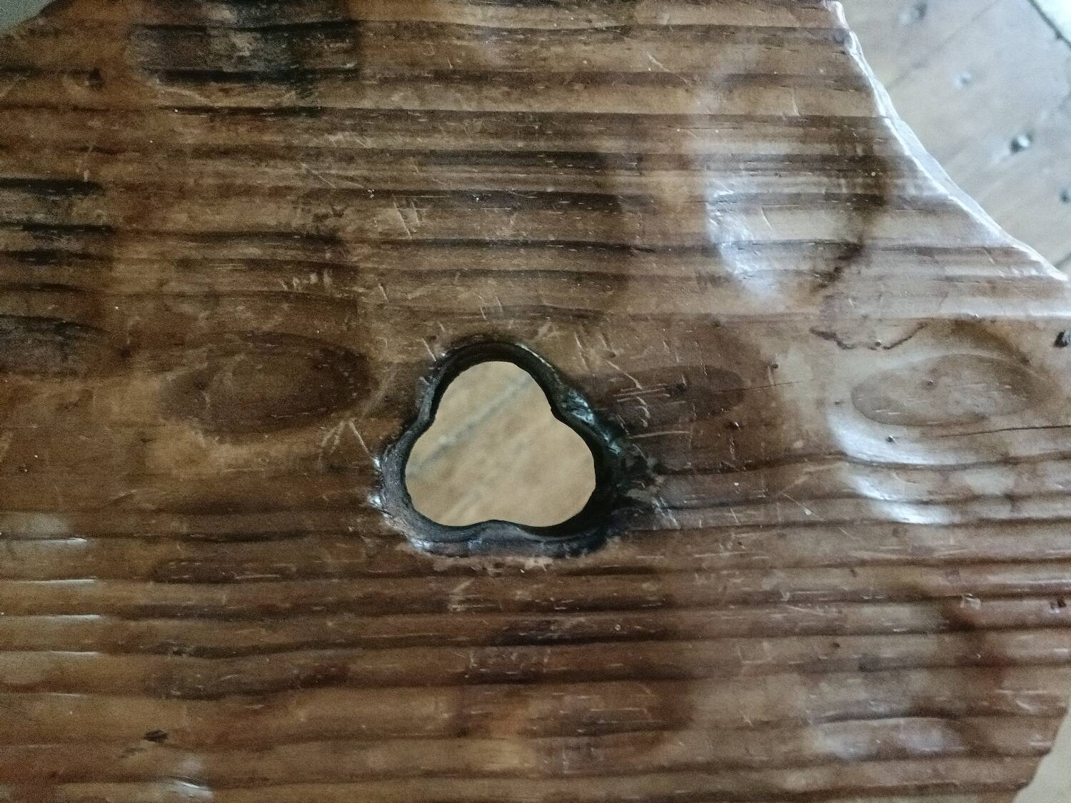 A pair of tripod stools