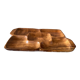 Wooden compartmentalized dish