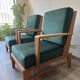 Paire de Fauteuils en chêne 60s