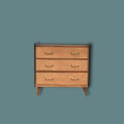 1960 compass foot chest of drawers