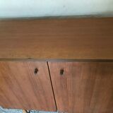 Two-door vintage free-standing buffet