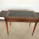 Louis XVI style desk, leather top with two side zippers