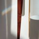 Modernist adjustable wall lights in teak and brass – 1950