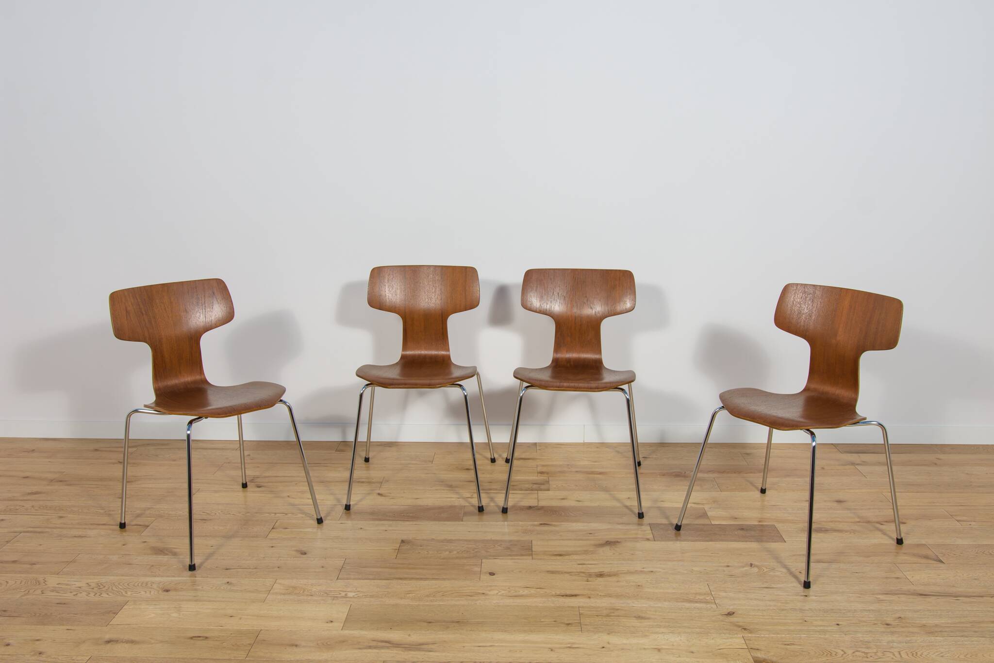 Model 3103 Dining Chairs by Arne Jacobsen for Fritz Hansen, 1970s, Set of 4
