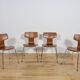 Model 3103 Dining Chairs by Arne Jacobsen for Fritz Hansen, 1970s, Set of 4