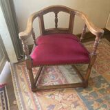 Burgundy church chair