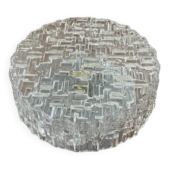 Round vintage glass ceiling light 24cm