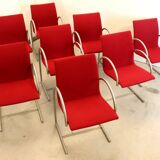 Set of 8 Metaform Circle dining chairs