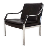 Knoll Art Collection leather lounge chair by Rudolf B. Glatzel, 1970