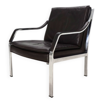 Knoll Art Collection leather lounge chair by Rudolf B. Glatzel, 1970