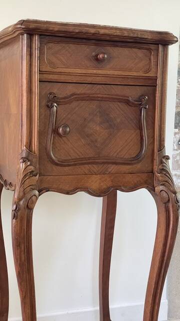 TABLE de Chevet Style Louis XV MARBRE