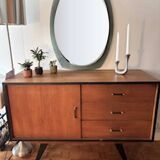 Miroir Veca en verre fumé, Italie 1970