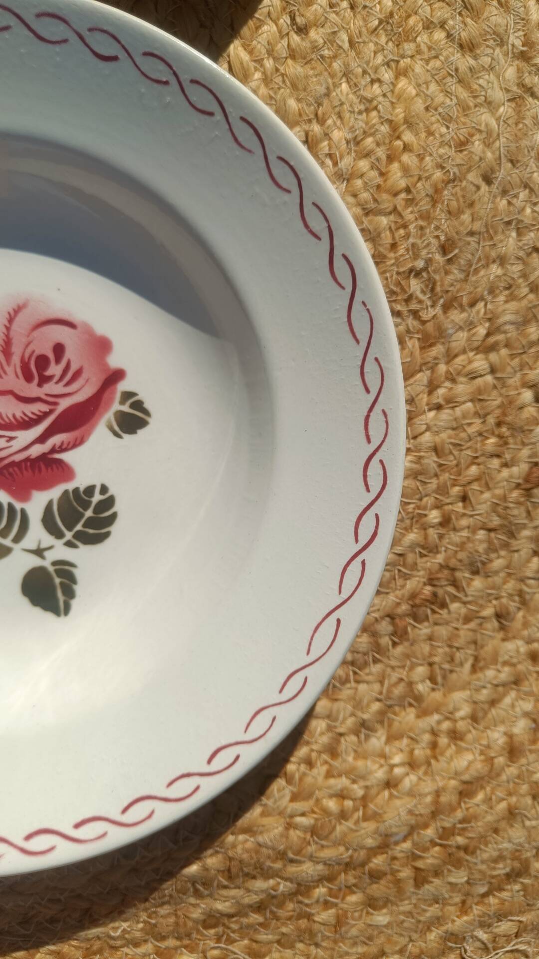 Antique deep plates Badonviller – Germaine model