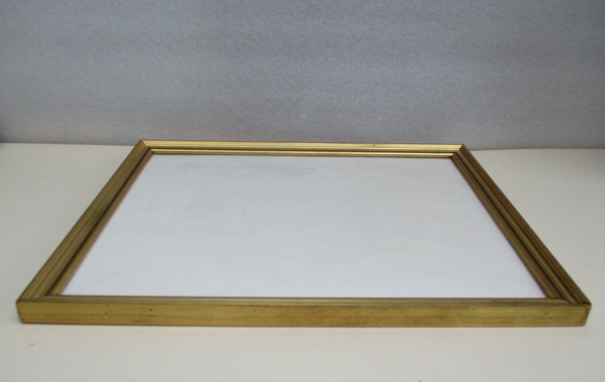 Vintage gilded wood frame for 241 x 302 mm subject