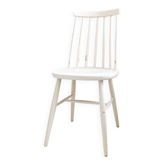 Chaise de soutien vintage blanc cassé Mid Century Retro Skandi Scandinave Kitchen Chair Salle à mang